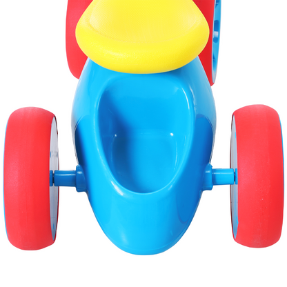 HOMCOM Baby Balance Bike Toddler for Aged 1.5-3 Years Training Walker Smooth Rubber Wheels Ride on Toy Storage Bin Gift for Boys Girls Blue Red