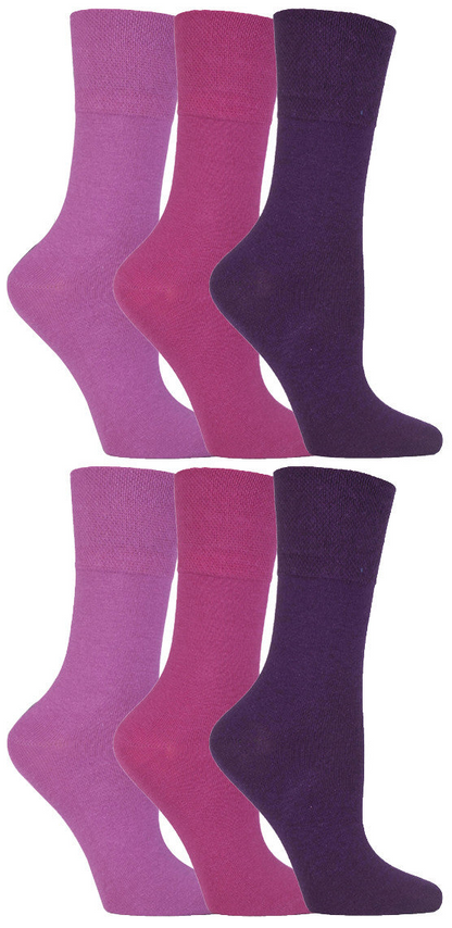 6 Pairs of Ladies Diabetic Sock
