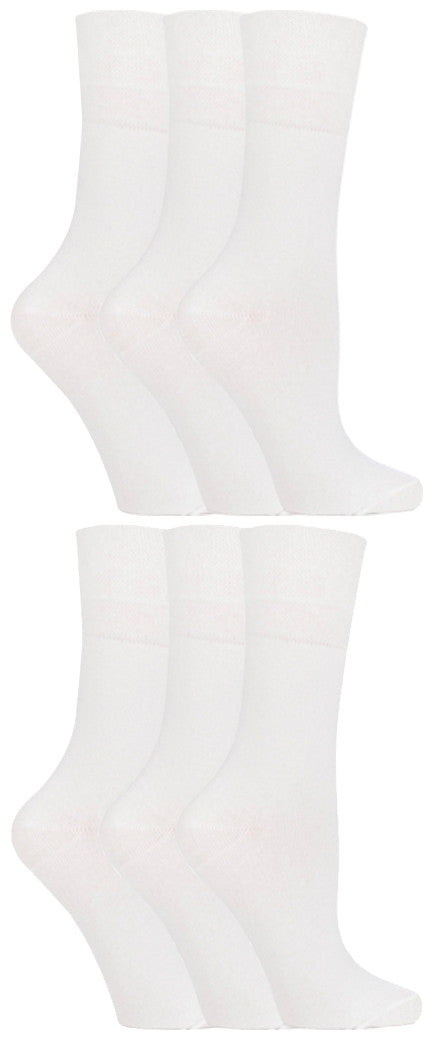 6 Pairs of Ladies Diabetic Sock