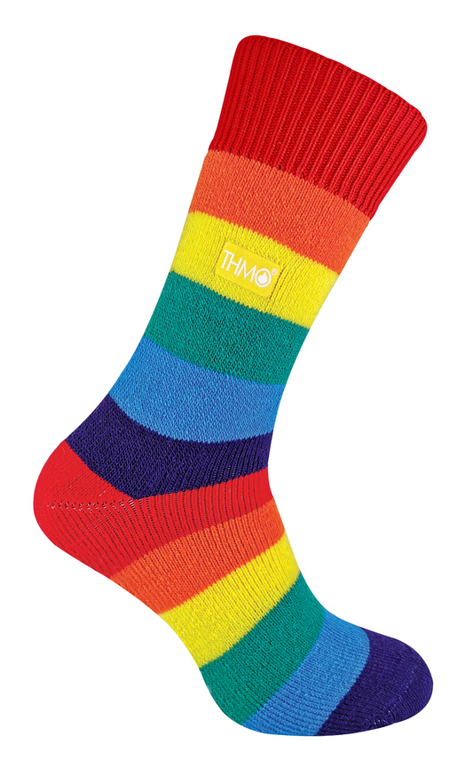 Ladies Rainbow Thermal Socks