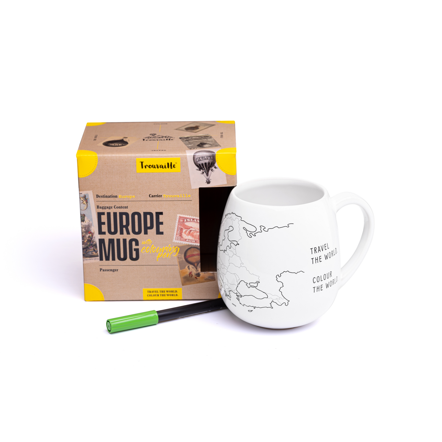Europe Map Colour In Mug