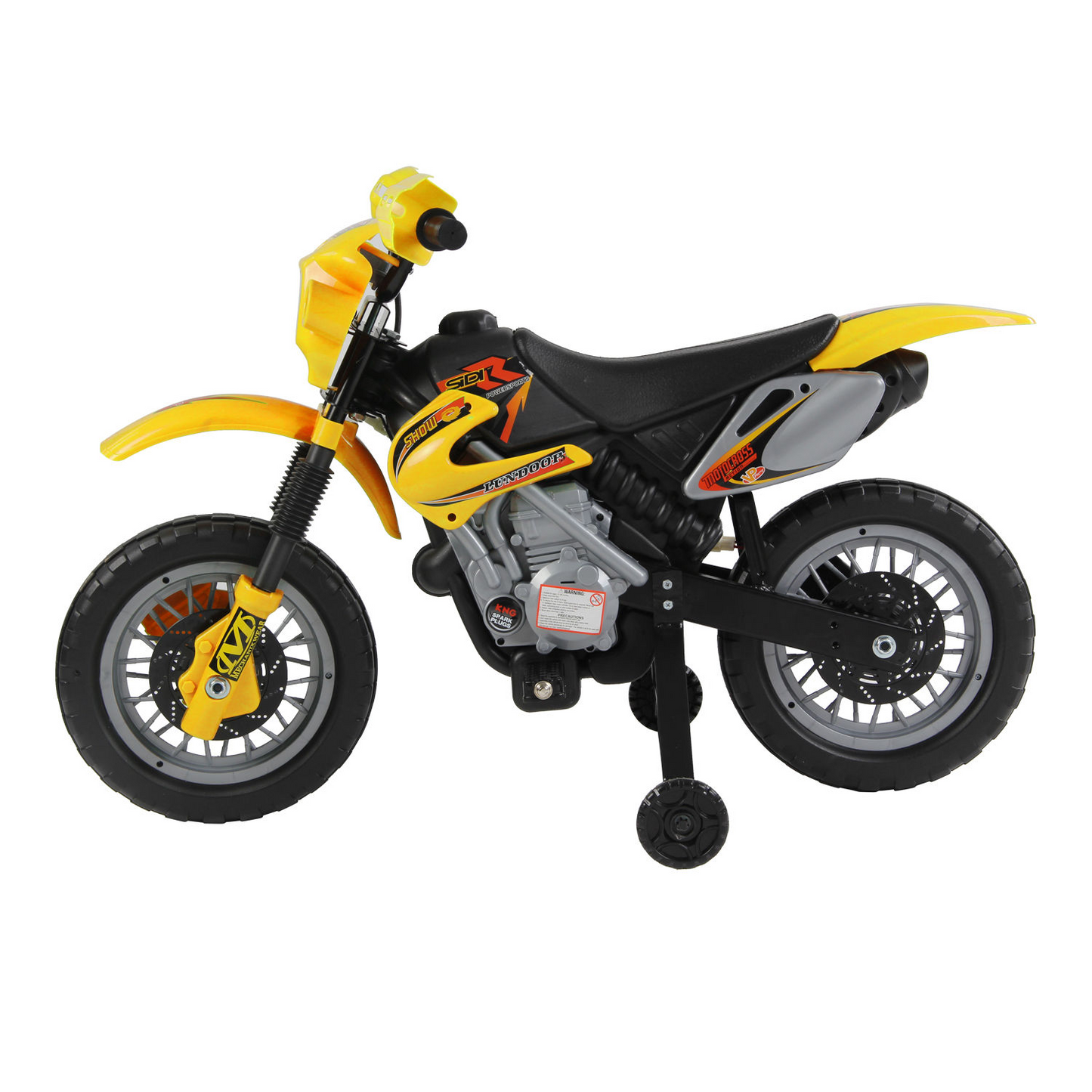 HOMCOM 6V Kids Child Electric Motorbike Ride on Motorcycle Scooter Children Toy Gift for 3-6 Years (Yellow)