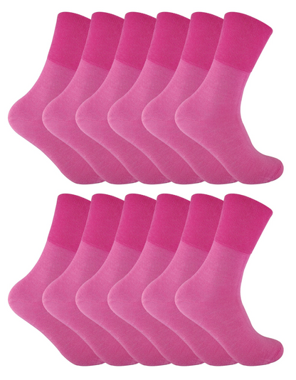 12 Pack Ladies Non Elastic Thermal Diabetic Socks