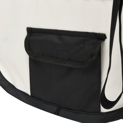 vidaXL Foldable Dog Playpen with Carrying Bag Black 90x90x58 cm