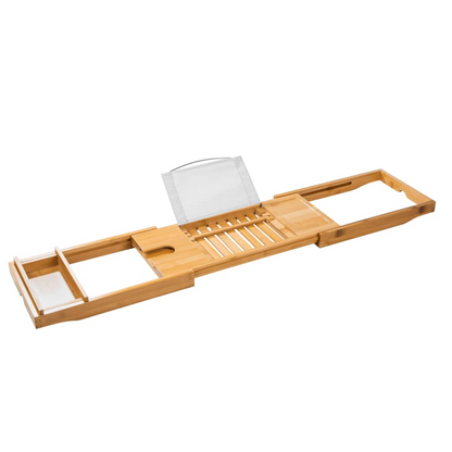HI Bamboo Adjustable Bath Tray (70-105)x22x4 cm