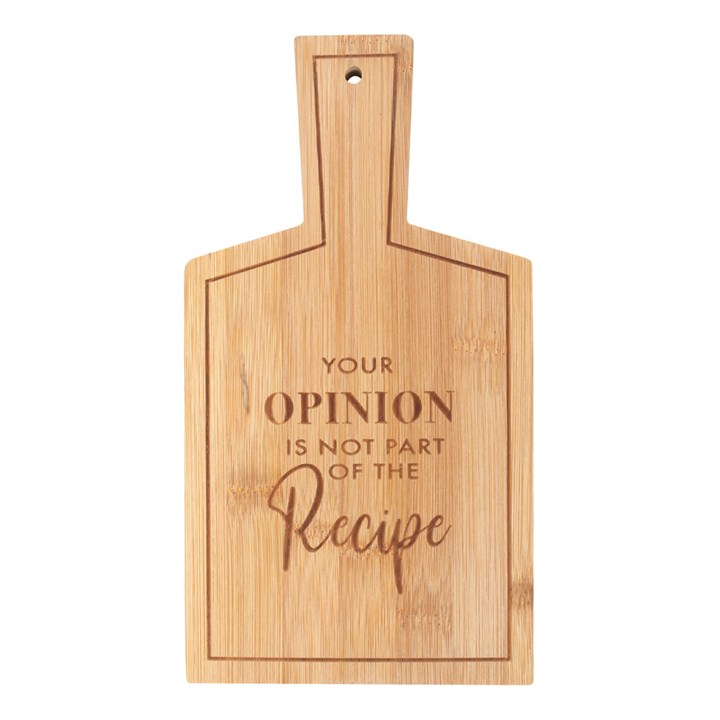 Not Part of the Recipe Bamboo Serving Board