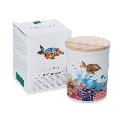 Save The Planet Scented Soy Wax Candle: Invigorating Marine