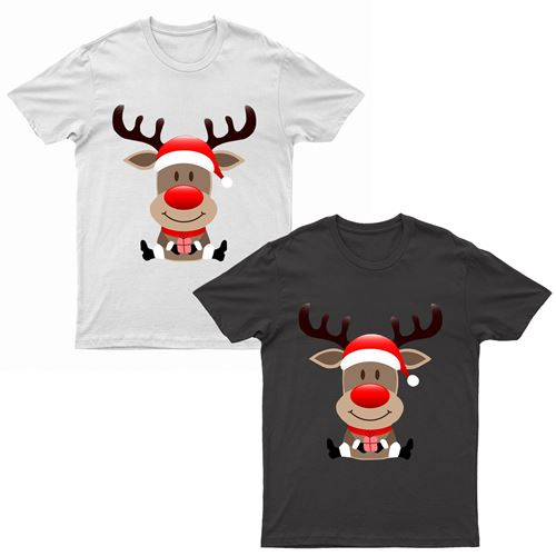 Adults XMS2 "Sitting Reindeer" T-Shirt