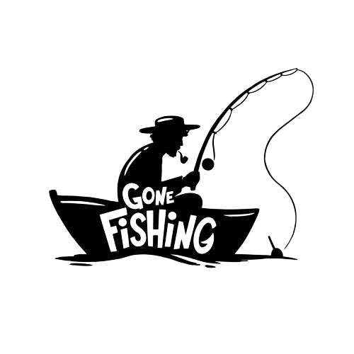 Mens "Gone Fishing" Polo Shirt